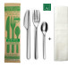 Av Environnement set de couverts, 3 pièces aves serviette