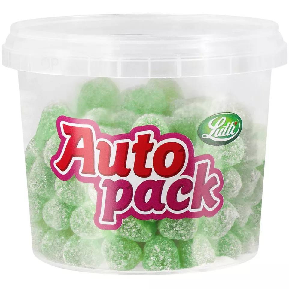 Lutti autopack snoep groentjes, doos...