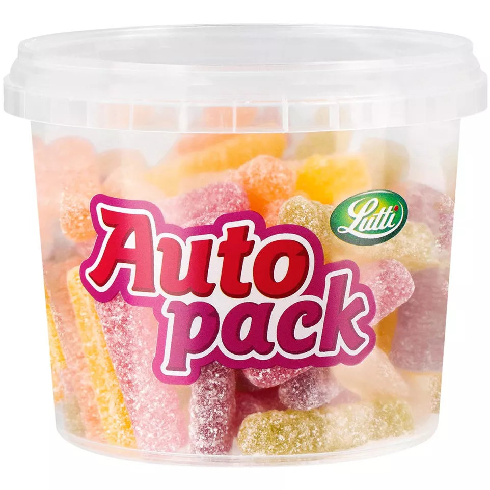 Lutti autopack snoep zure sticks,...