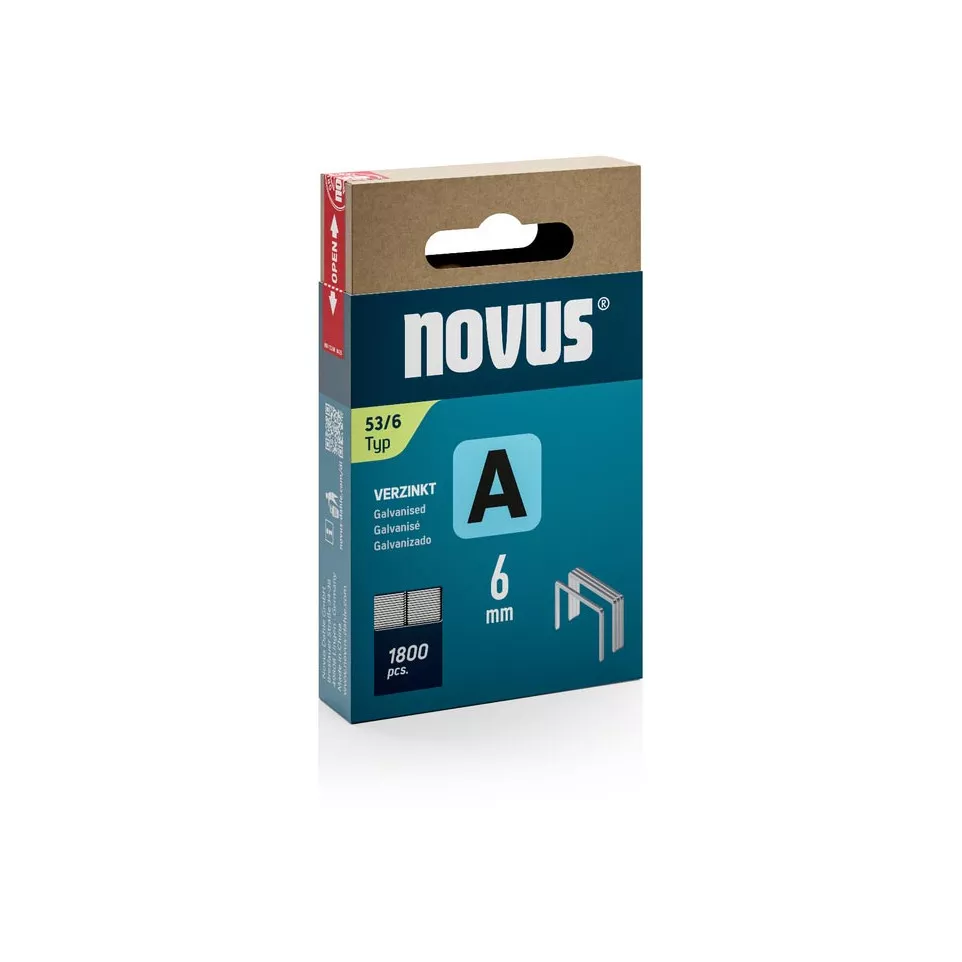 Novus nietjes A 53/6, doos met 1800...