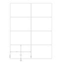 Q-CONNECT etiketten, wit, ronde hoeken, 99,1 x 67,7 mm, 100 vel, 8 etiketten per vel