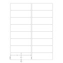 Q-CONNECT étiquettes, blanc, coins arrondis, 99,1 x 33,9 mm, 100 feuilles, 16 étiquettes par feuille