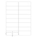 Q-CONNECT étiquettes, blanc, coins arrondis, 99,1 x 33,9 mm, 100 feuilles, 16 étiquettes par feuille