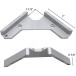 90° aluminium sjabloon LF-2 voor lassers / pce