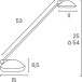 Unilux Joker Oceanis LED Desk Lamp Blue