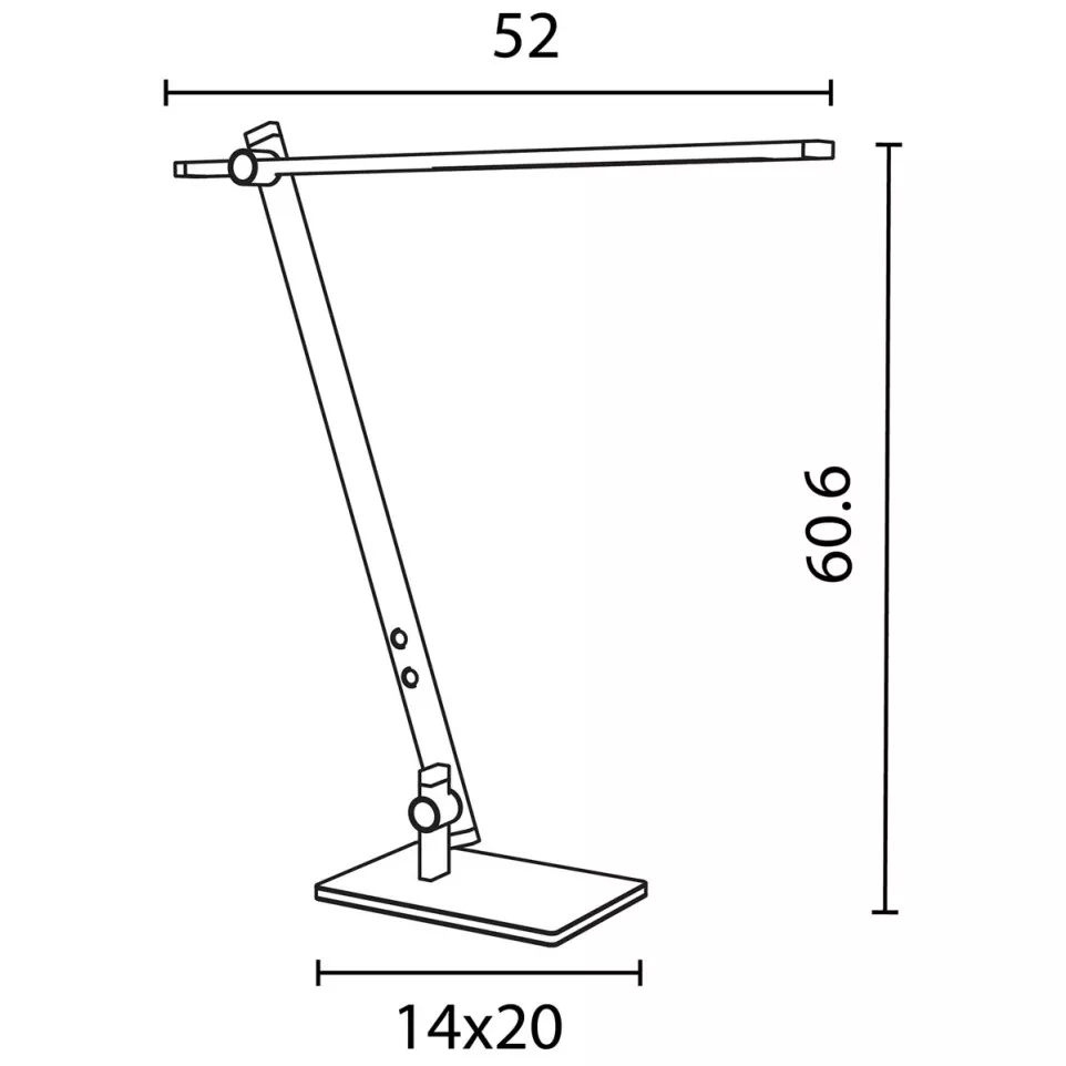Unilux bureaulamp Lumilight, zwart
