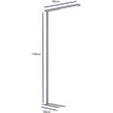 MAULjet lampadaire, LED, argent