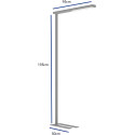 MAULjet vloerlamp, LED, zilver