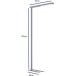MAULjet lampadaire, LED, argent