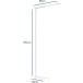 MAULjet lampadaire, LED, blanc