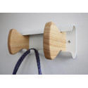 Unilux Aurora Wall-Mounted Coat Rack White 2 Hooks