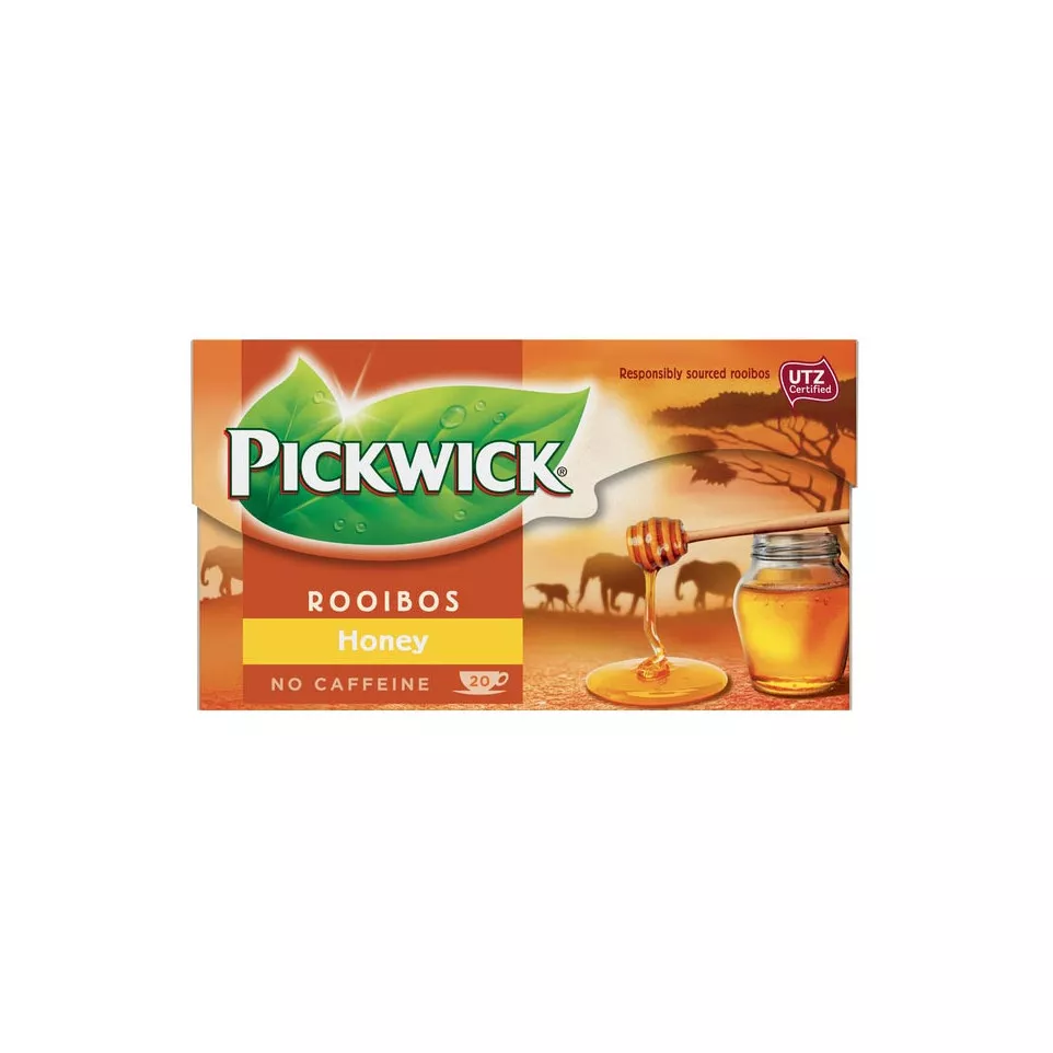 Pickwick thee, rooibos en honing, pak...