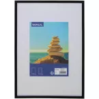 MAULart cadre-photo, cadre en plastique, ft 21 x 30 cm, noir