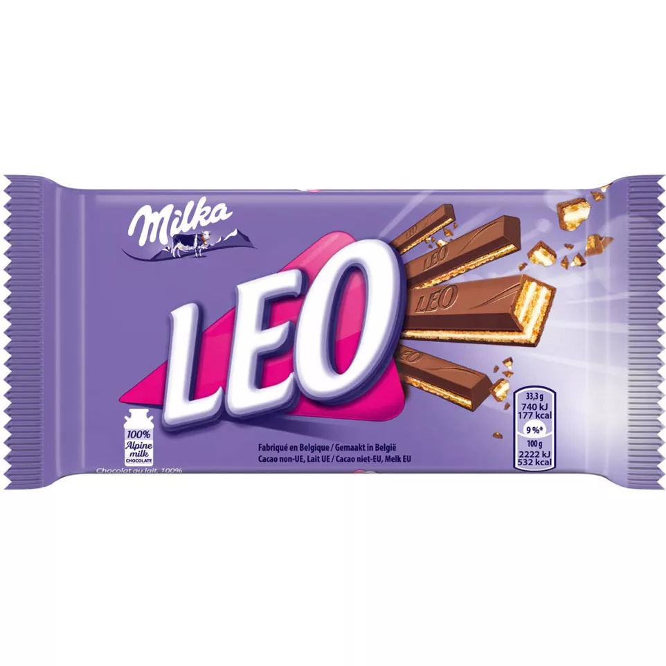 Milka Leo melkchocoladereep, 33 g