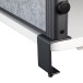 MAULconnecto Partition 120x50 cm Dark Grey Anthracite Frame with Uplight