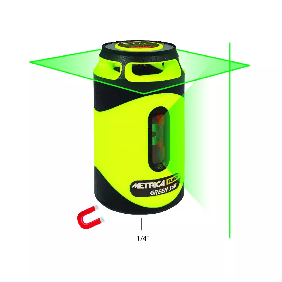 Niveau laser  magnétique vert Metrica...