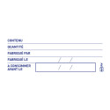Avery etiketten voedselcodering, HACCP, ft 98 x 40 mm, dispenser van 300 afscheurbare etiketten, Frans