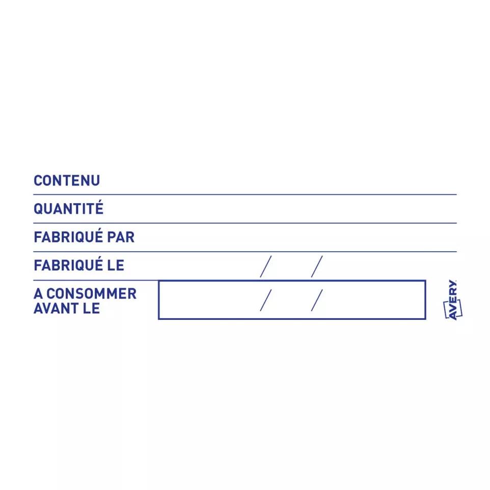 Avery étiquettes alimentaire, ft 98 x...