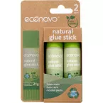Econovo bâton de colle, 21 g, blister de 2 pièces