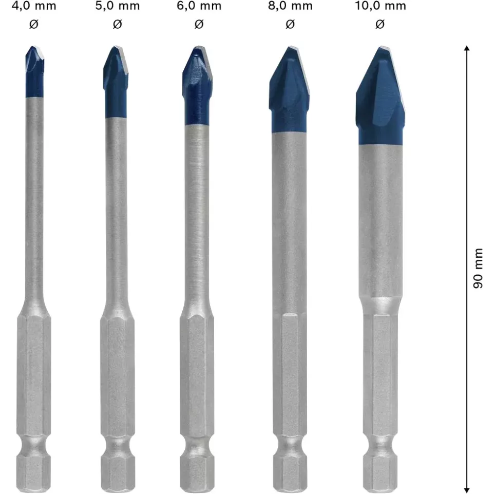 Set of 5 Hard Ceram Expert Drill Bits...