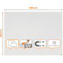 Nobo Infinity randloos whiteboard, staal, magnetisch, 120 x 90 cm