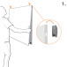 Nobo Infinity randloos whiteboard, staal, magnetisch, 120 x 90 cm