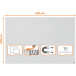 Nobo Infinity tableau blanc sans cadre, acier, magnétique, 90 x 60 cm