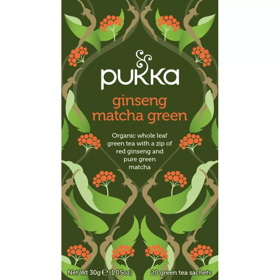 Pukka Organic Tea, Ginseng Matcha...
