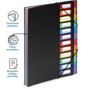 Viquel Rainbow Class 12-compartment A4 file sorter