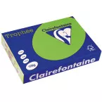 Clairefontaine Trophée Intens, papier couleur, A4, 120 g, 250 feuilles, vert menthe