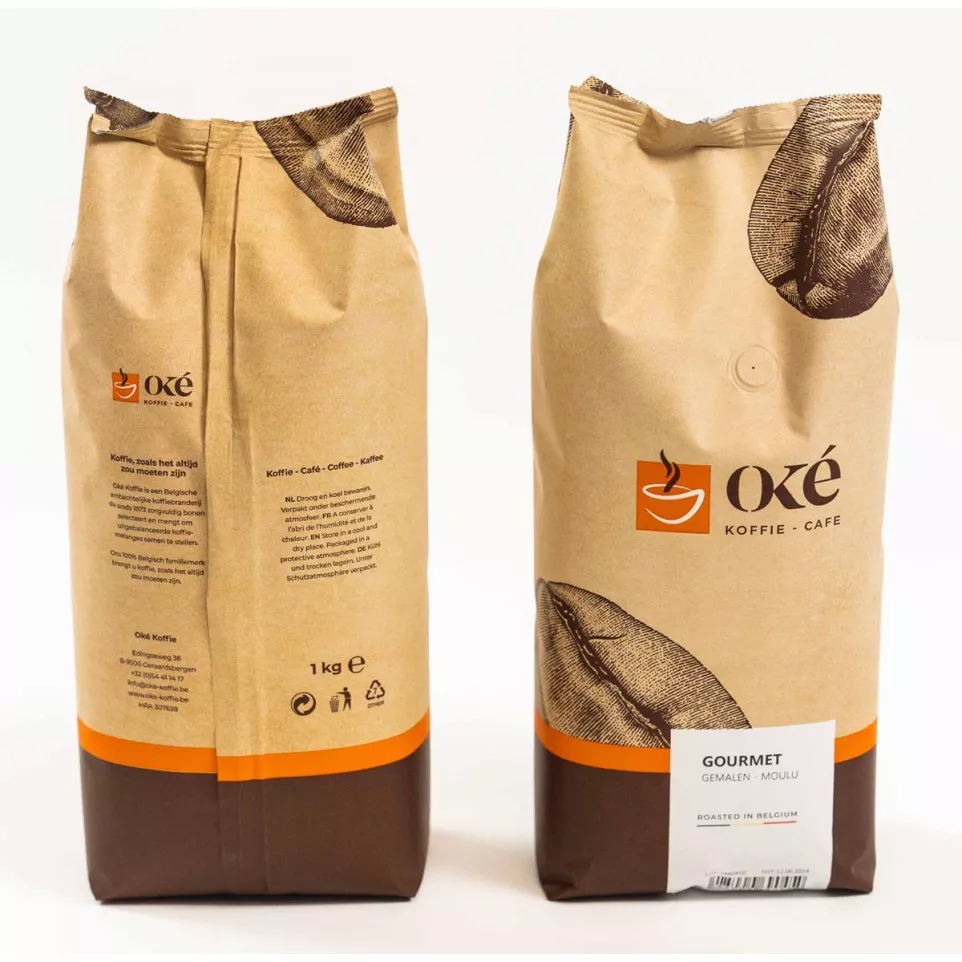 Oké koffie, gemalen, zak van 1 kg,...