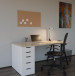 Hansa bureaulamp Breeze, LED, zilver
