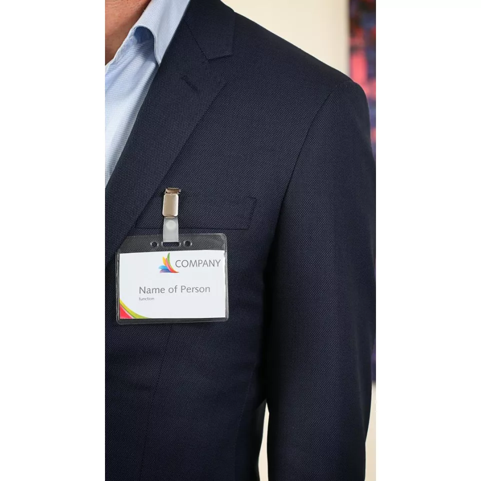 Europel badge met strip + clip, ft 90...
