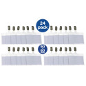 Europel badge met strip + clip, ft 90 x 60 mm