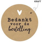 KP étiquette "Bedankt...