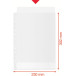 Esselte Recycled Plastic Punched Pockets A4 70 Microns Box of 20