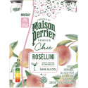 Maison Perrier mocktail Roséllini, pêche, cannette de 25 cl, paquet de 4 pièces