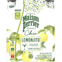 Maison Perrier mocktail Lemonjito, citron et menthe, cannette de 25 cl, paquet de 4 pièces
