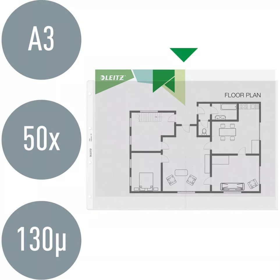 Leitz Premium Showtas A3 liggend, 30%...