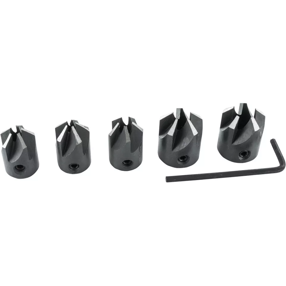 Set of 5 Countersink Bits 4 to 10 mm...