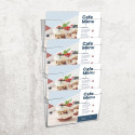 Europel Wall Document Display Rack 4 x A4 Landscape