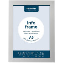 Europel cadre auto-collant ft A5, argent, paquet de 2 pièces