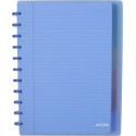 Atoma Seyes A4+ Notebook, 120 Pages, Polypropylene Cover, Lined, 6 Dividers and 5 Pockets, Assorted