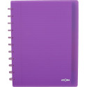 Atoma Seyes A4+ Notebook, 120 Pages, Polypropylene Cover, Lined, 6 Dividers and 5 Pockets, Assorted