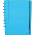 Atoma Seyes schrift, ft A4 +, 120 bladzijden, PP,  gelijnd, met 6 tabbladen en 5 showtassen, assorti
