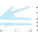 Pince pour colliers plastique largeur 2,4 à 9 mm / pce