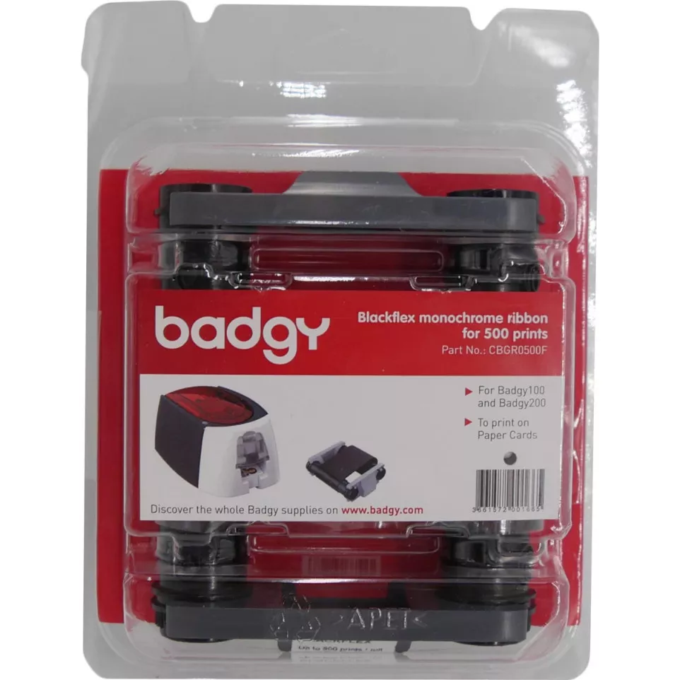 Badgy Blackflex Monochrome Black...