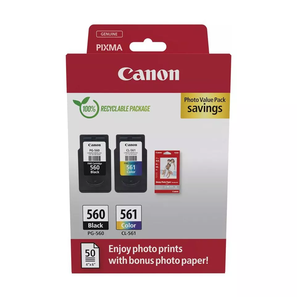 Canon PG-560 and CL-561 Ink Cartridge...