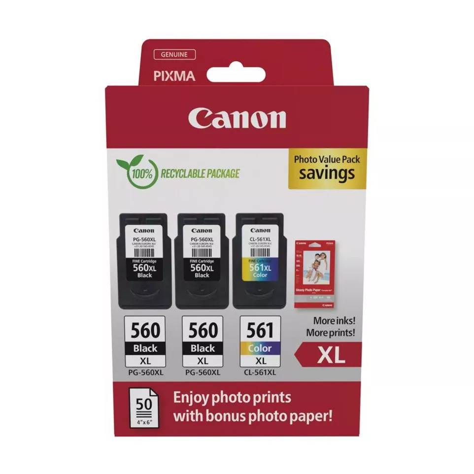 Canon photo value pack 2 x PG-560XL +...