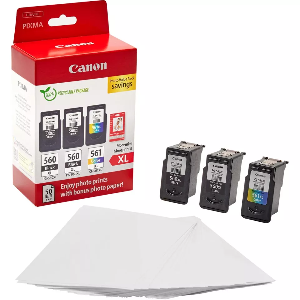 Canon photo value pack 2 x PG-560XL +...